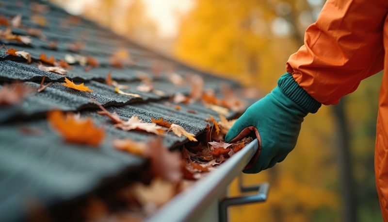Cleaning Gutters in Spring